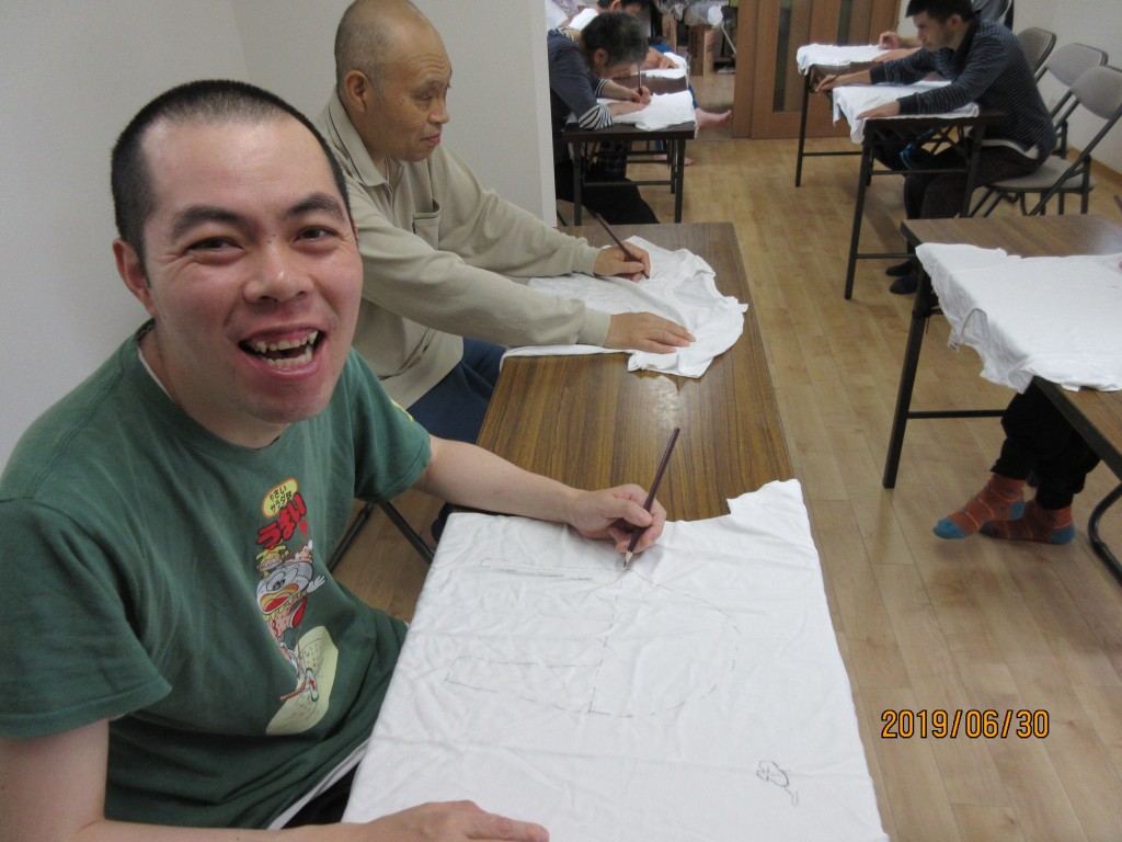 すかい寮 染物教室